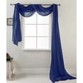 thumbnail image 2 of Beautiful Elegance Fully Stitched Window Sheer Voile Scarf Curtain, 2 of 2