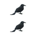 thumbnail image 2 of Youkk Unique Simulation Crow Animal Model For Halloween Decoration Or Horror Themed Events With High Straight crow 2Set, 2 of 6
