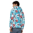 thumbnail image 4 of Kdxio Hawaiian Style Print Men Hoodies Casual Hoodies for Men with Zip Pockets Full Zip Long Sleeve Sweatshirt Sports Hooded Jacket-X-Large, 4 of 5