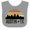 Heather and White, variant on Inktastic Austin Texas Skyline Vintage Boys or Girls Baby Bib