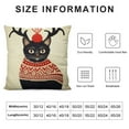thumbnail image 5 of COMIO  Merry Christmas Cat Throw Pillow Cover, Winter Holiday Cushion Case Decoration for Sofa Couch, 5 of 5