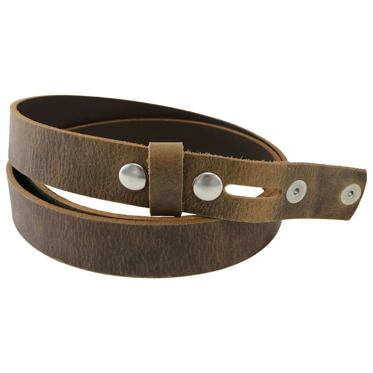 Crazyhorse Leather Belt Blank – 1.5″ -Distressed 9oz Buffalo Pull