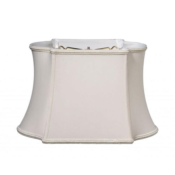 14 in. Premium Oblong Shantung Lampshade, Cream