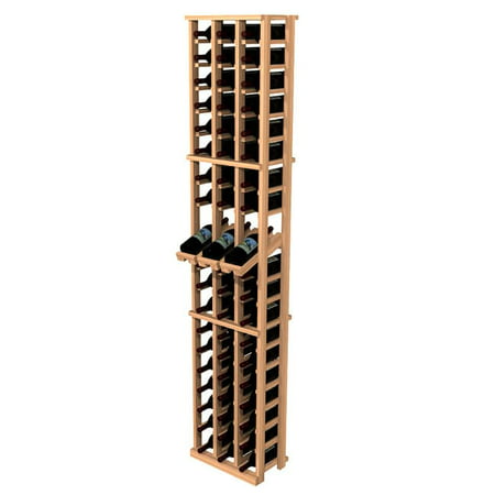 Wine Cellar Innovations Traditional Redwood 3-Column Wine Rack with Display