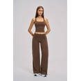 thumbnail image 3 of PISONIC Womens Workout Sets 2 Piece Racerback Crop Top Straight Leg Yoga Pants Yoga Pilates Outfits, 3 of 7