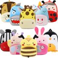 thumbnail image 2 of Mochila escolar BOSEVEV Plush para niños y niñas de 2 a 6 años, 2 of 5
