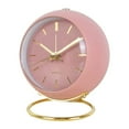 thumbnail image 1 of Analog Alarm Clocks, Silent Non-Ticking Classic Retro Analog Cute Small Desk Clock with Night Light Battery Powered Backlight for Kids/Bedroom/Bedside Desktop/Kitchen/Travel Pink, 1 of 7