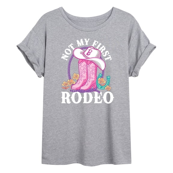 Barbie - Not My First Rodeo - Juniors Oversized Graphic T-Shirt