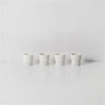 thumbnail image 1 of Ferm Living 5364 5. 5 x 5. 5 cm Groove Espresso Cups, White - Set of 4, 1 of 1