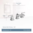 thumbnail image 2 of Moen Boardwalk Two-Handle Low Arc Bathroom Faucet, 2 of 2