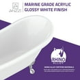 thumbnail image 6 of Anzzi Ft-Cf130lxft-Ch Belissima 70" Lion's Paw Clawfoot Acrylic Soaking Tub - Chrome, 6 of 12