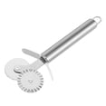 thumbnail image 1 of Cortador de rueda para ravioles de masa, cortador de rueda para pizza de doble rodillo de acero inoxidable, cortador de galletas para masa de tarta de pasta, 1 of 5