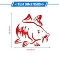 thumbnail image 4 of Unique Bargains Reflective Bumper Decal Red Square Carp Reflective Car Sticker Personalized Decoration Vehicle Body or Door or Window, 4 of 7