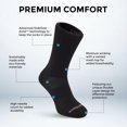 thumbnail image 4 of WrightSock Mens Coolmesh II Crew, Black, Medium, 4 of 4