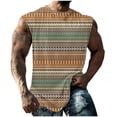 thumbnail image 2 of Njagoc3 Mens Tribal Striped Tank Top, Sleeveless, Quick - Dry for Summer Beach Vacations & Poolside Lounging, 2 of 6