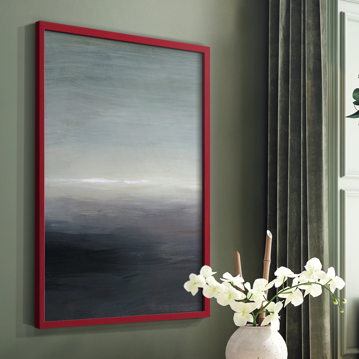 Windy Moor I Framed Print - Solid Wood in Single Picture Frame Solid Wood 2 Framed Print