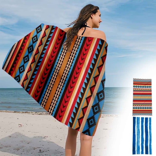 Beach Towel for Sand-Free Fun - Quick-Dry Microfiber, Compact & Portable for Travel, Pool, and Swimming