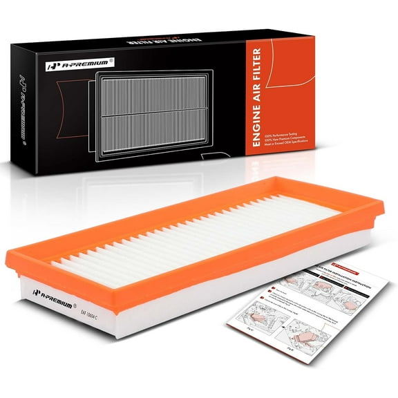 A-Premium Engine Air Filter Compatible with Smart Fortwo 2008-2015, L3 1.3L, Flexible Panel, Replace# A0010940301