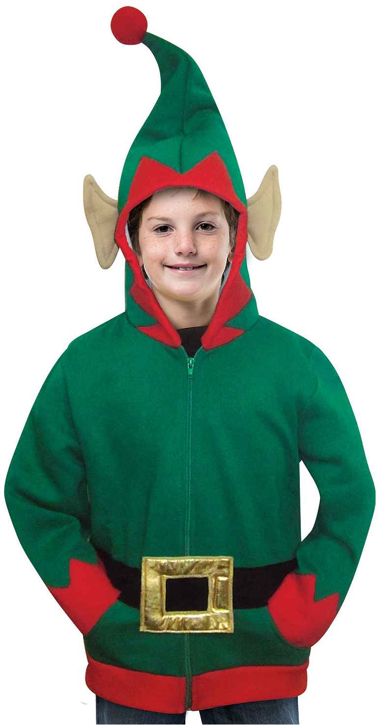 Christmas Elf Hoodie Kids Costume - Walmart.com