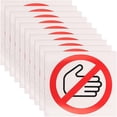 thumbnail image 3 of 10pcs Vinyl Please Do Not Touch Stickers Safety Warning Sign Stickers No Touch Sign Stickers, 3 of 3