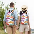 thumbnail image 4 of Honeii Doodle Cars Print Canvas Backpack for School & Outdoor,Laptop Excursion Backpack,Notebook School Bookbag For Men Women,for Work, Travel, and Everyday Use-Small, 4 of 5