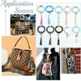 thumbnail image 5 of 10 Style Faux PU Leather Tassel Keychain Colorful Pendants with Lobster Swivel, 5 of 7