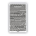 thumbnail image 2 of Press-On Vinyl Letters and Numbers, Self Adhesive, Black, 0.5"h, 201/Pack | Bundle of 10 Packs, 2 of 2