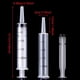 thumbnail image 4 of Juego de 4 jeringas de plástico grandes para laboratorios de ciencias, herramientas de jeringa de medición, dispensación de múltiples usos, 4 of 5