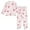Pink Heart, variant on Fluffy Pajamas Set Fuzzy Winter Warm Pj Sets Pullover Tops and Long Pants Pink Love Heart X-Small