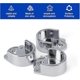 thumbnail image 4 of Pieces 25mm Rod Bracket, U Shaped Wardrobe Fixing, Zinc Alloy Round Wardrobe Tube, for Bathroom Wardrobe Bedroom Kitchen, 4 of 5