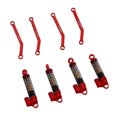 thumbnail image 3 of Amortiguadores Teledirigidos Roscados RC, Amortiguador De Choque RC Para Evitar La Corrosión De Acero CNC Mecanizado Ligero Para 1/24 RC Crawler Car ANGGREK Rojo, 3 of 8