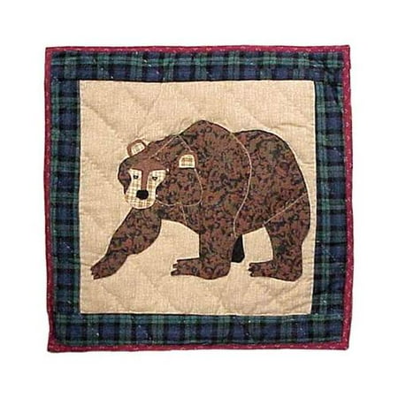 Cabin Bear Toss Pillow