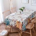 thumbnail image 2 of Thanksgiving Pumpkins Tablecloth Rectangle Round Table Cloth 60x84 Inch, Blue Orange Indoor or Outdoor Tablecloth, Waterproof Fabric Washable Table Cover for Party Holiday Picnic Kitchen Fall Decor, 2 of 5