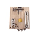 thumbnail image 2 of Montessori Busy Board DIY Accessories Material for Plane Travel Toy Toddlers Bolt and Chain, 2 of 8