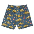 thumbnail image 2 of Yellow Truck Tractor Pattern Swim Trunks Quick Dry Beach Pool Board Shorts Lightweight Stylish Print Sizes 2T to XL, 2 of 8
