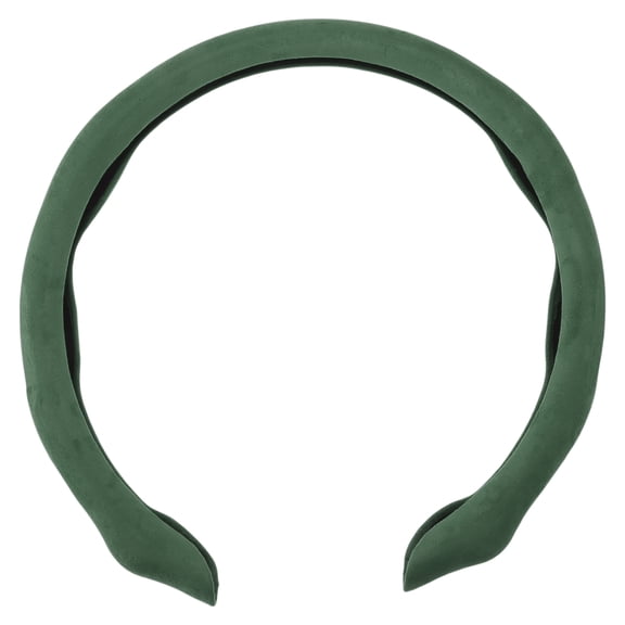 Unique Bargains PU Artificial Leather Steering Wheel Cover ABS Car Steering Wheel Protector 14.96" Green 1 Pc