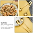 thumbnail image 2 of Miangastore 2 Pcs Cuillère Buffet en Acier Inoxydable Fourchette de Service Pratique (Doré), 2 of 9