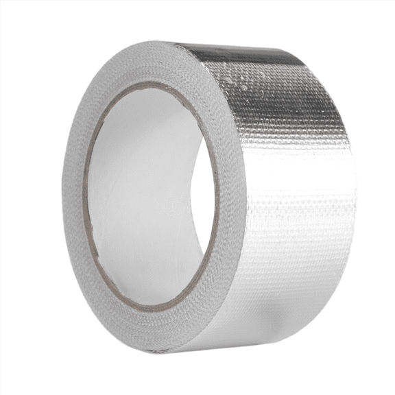 2025 New! Glass Fiber Cloth Aluminum Foil Tape (5.9Mil Thick), High Temperature Insulation Adhesive Metal Duct Tape,1 Pack