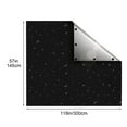 thumbnail image 2 of HCBY 100% Blackout Curtains, Portable Black Out Window Cover Film, Cuttable Blackout Shades Fabric Sheet, No Drill Window Blinds, Sun Heat Light Blocker for Travel Media Dorm Bedroom, 2 of 7