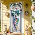 thumbnail image 4 of Easter Egg Door Banner with Bow Garland for Outdoor Holiday Decor and Spring Party Entryway, 4 of 6