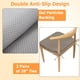 thumbnail image 3 of Cojines para sillas de comedor con lazos y funda extraíble, almohadillas para sillas de cocina de 2" de grosor, juego de 2 cojines de asiento con respaldo antideslizante para comedor interior, 16,5", 3 of 5