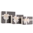 thumbnail image 2 of Caja de regalo gris, caja de embalaje con forma de pajarita creativa, caja de regalo rectangular hecha a mano, caja de regalo exquisita y sencilla, 2 of 4