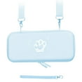 thumbnail image 1 of Estuche de transporte compatible con bolsa de viaje Nintendo Switch, funda protectora portátil de almacenamiento con forma de pata de gato, accesorios para juegos, color azul, 1 of 5