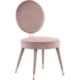 thumbnail image 4 of Meridian Furniture Brandy Pink Velvet Dining Chair, 4 of 6