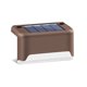 thumbnail image 2 of Luz de escalera LED solar 3000K IP55 Impermeable Resistente a la intemperie Recargable Jardín Camino Lámparas de valla Decoración Patio de plástico Noche Marrón Inevent HA009218-02, 2 of 6
