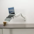 thumbnail image 2 of VIVO Universal White Adjustable 10" to 15.6" Single Laptop Pneumatic Arm Mount, 2 of 8