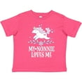 thumbnail image 3 of Inktastic Nonnie Loves Me Granddaughter Unicorn Girls Toddler T-Shirt, 3 of 5