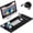 Magnetic+Phone Stand Black with PD Charger, variant on Mouse Pad With Phone Holder Wireless Charging Desk Mat Rgb Gaming Mousepad Home Office Large Ultra-smooth Surface Non-slip Base Waterproof Wavy Black