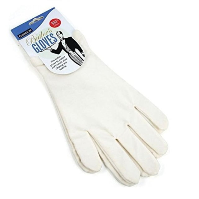 butlers gloves white 100 cotton protect hands ideal for eczema
