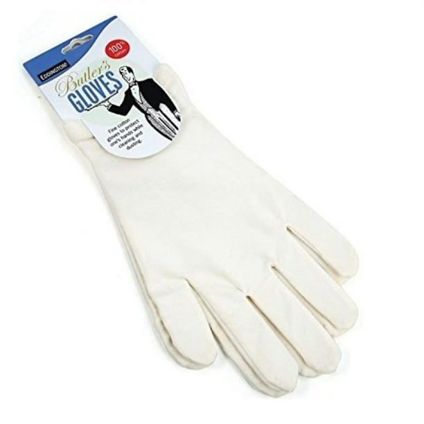 butlers gloves white 100 cotton protect hands ideal for eczema